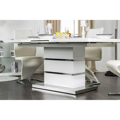  Furniture of America Midvale Dining Table with Pedestal Base CM3650T-TABLE IMAGE 1