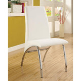  Furniture of America Glenview Dining Table with Glass Top and Pedestal Base CM8372WH-T-TABLE IMAGE 6