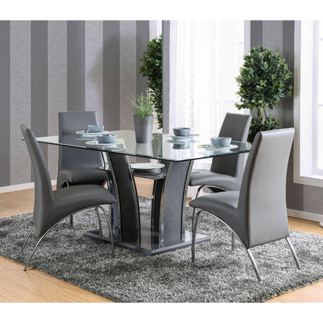  Furniture of America Glenview CM8372GY-T Dining Table, Gray IMAGE 4