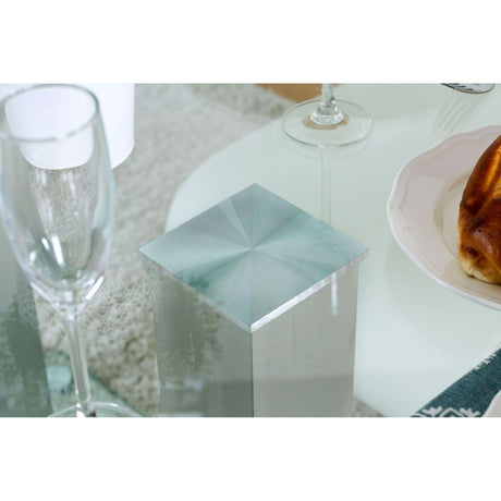  Furniture of America Richfield Dining Table with Glass Top and Pedestal Base CM3362T-TABLE IMAGE 2