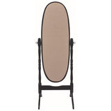  Coaster Furniture Foyet 950803 Wood Adjustable Full Length Cheval Mirror - Black IMAGE 4