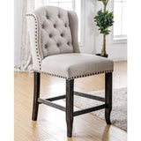  Furniture of America Sania CM3324BK-PCW-2PK Counter Height Wingback Chair IMAGE 2