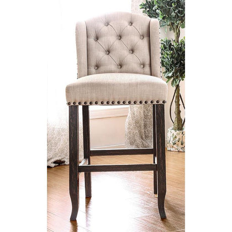  Furniture of America Sania CM3324BK-BCW-2PK Bar Chair IMAGE 2