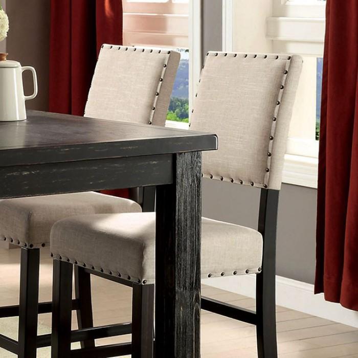  Furniture of America Sania CM3324BK-PC-2PK Counter Height Chair IMAGE 3