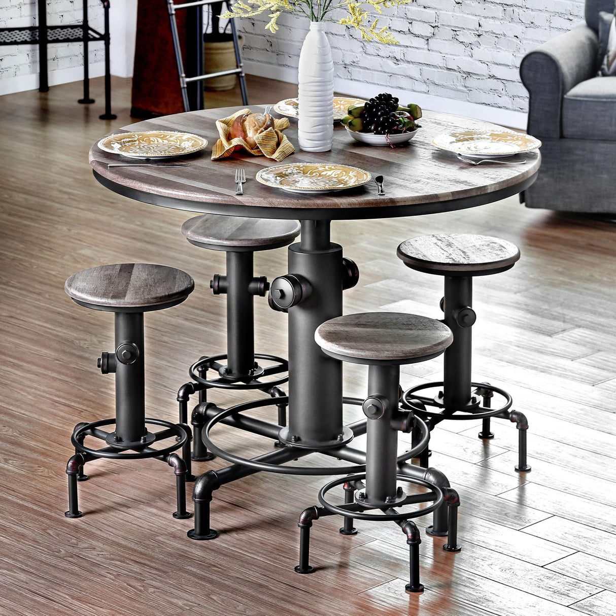  Furniture of America Foskey CM3367PT Counter Height Table IMAGE 2