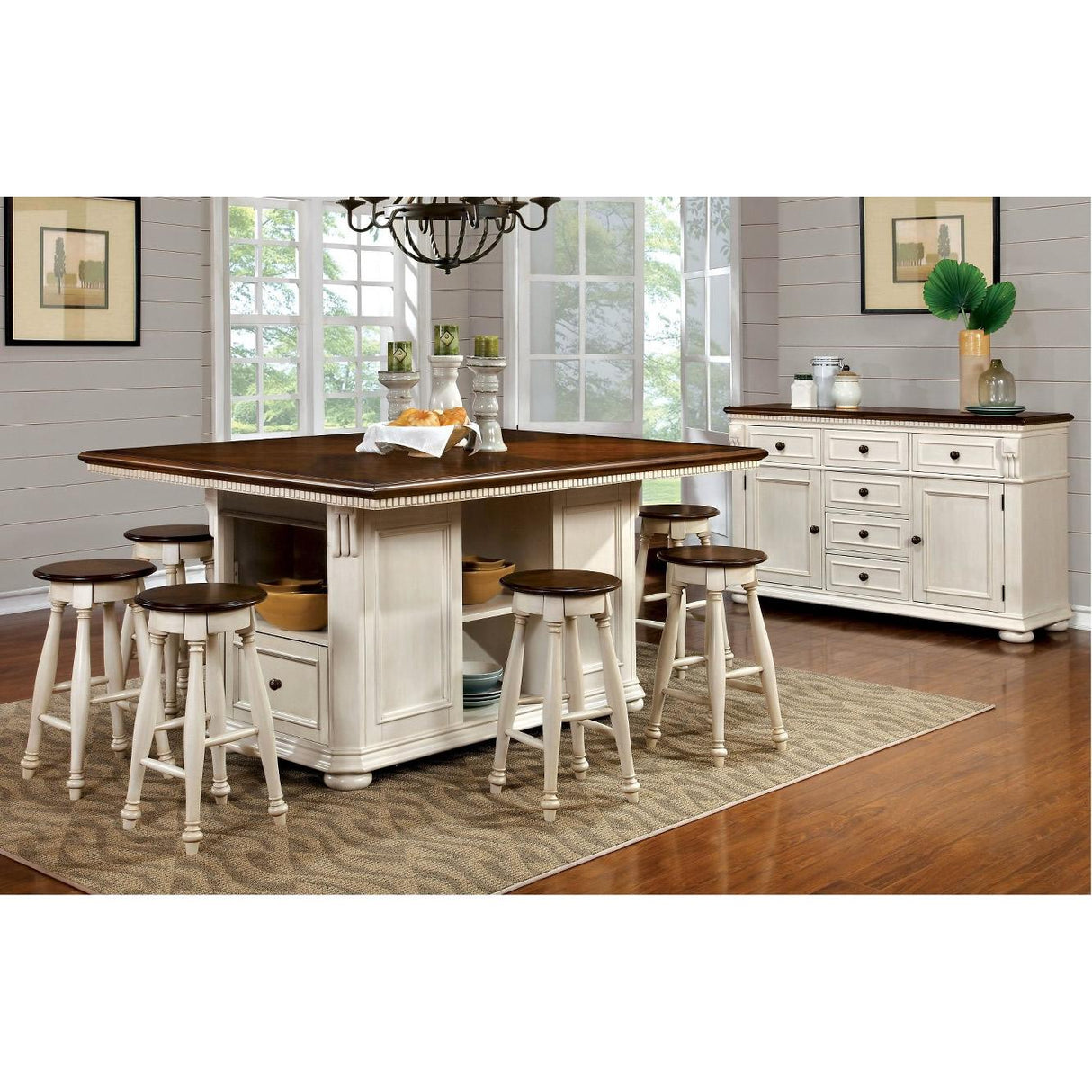  Furniture of America Sabrina CM3199WC-ST-2PK Counter Height Stool IMAGE 5