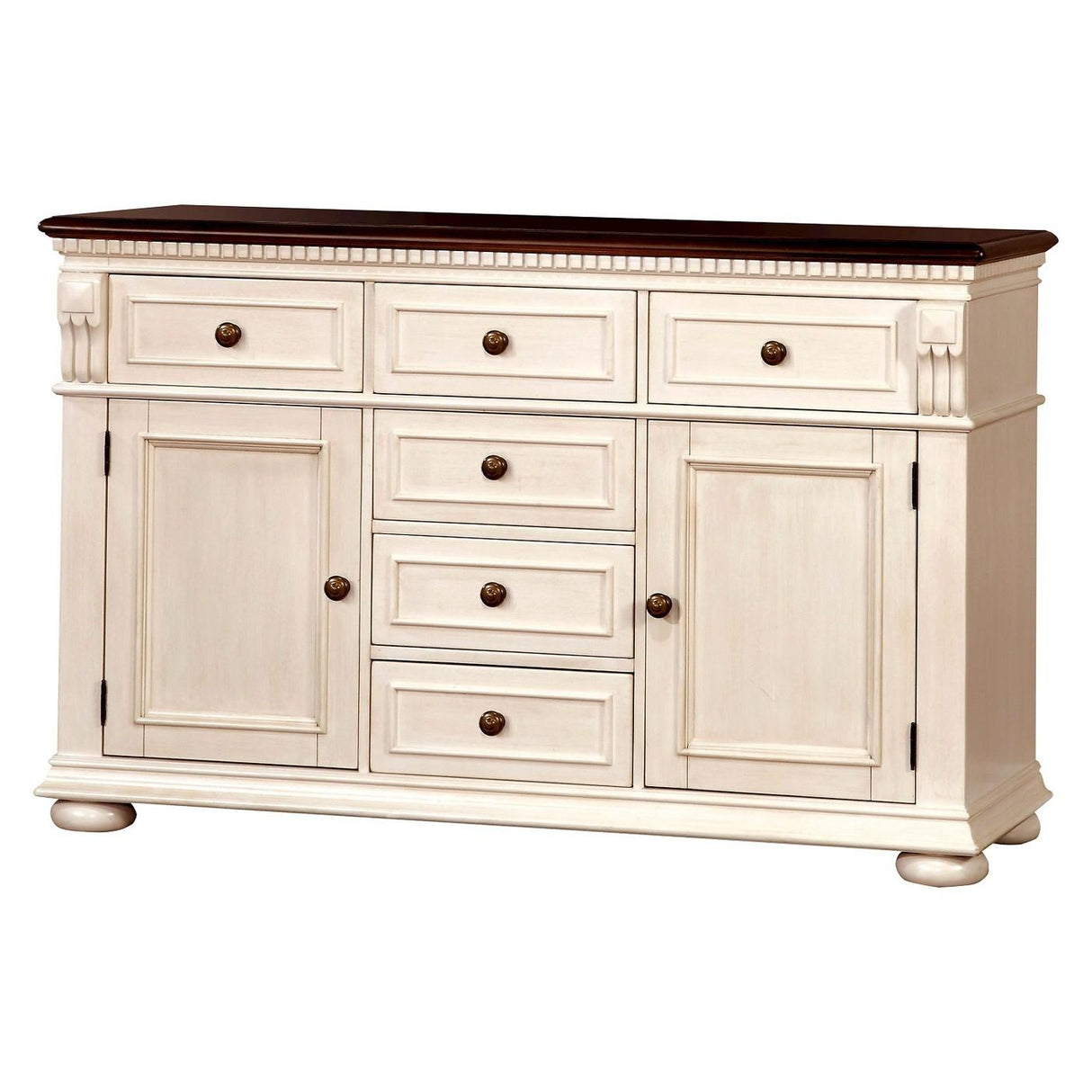  Furniture of America Sabrina Server CM3199WC-SV IMAGE 1