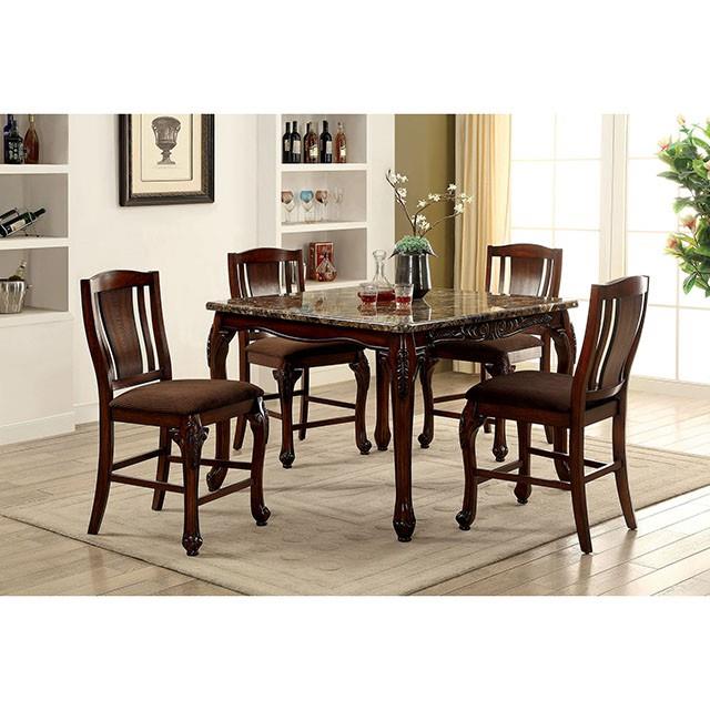  Furniture of America Johannesburg CM3873PT Counter Height Table IMAGE 1