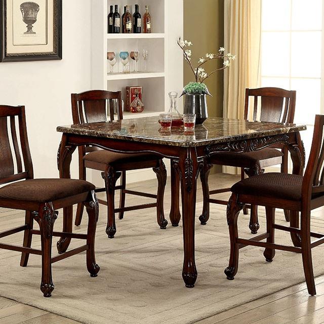  Furniture of America Johannesburg CM3873PT Counter Height Table IMAGE 5