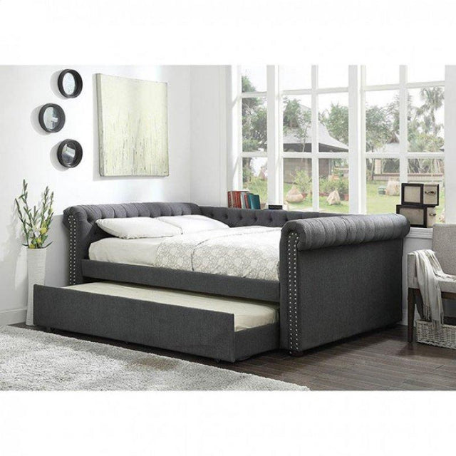  Furniture of America Leanna Queen Daybed CM1027GY-Q-BED IMAGE 1