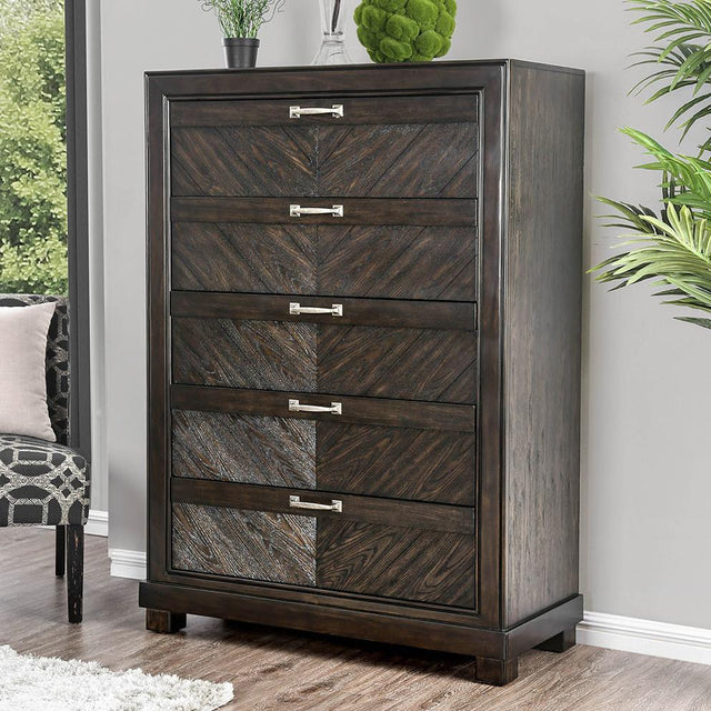  Furniture of America Argyros 5-Drawer Chest CM7315C IMAGE 1