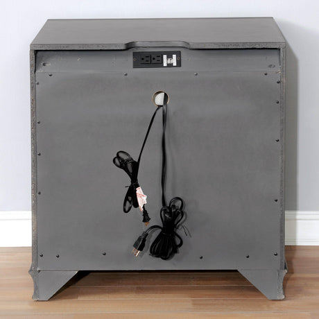  Furniture of America Brandt 3-Drawer Nightstand CM7302GY-N IMAGE 6