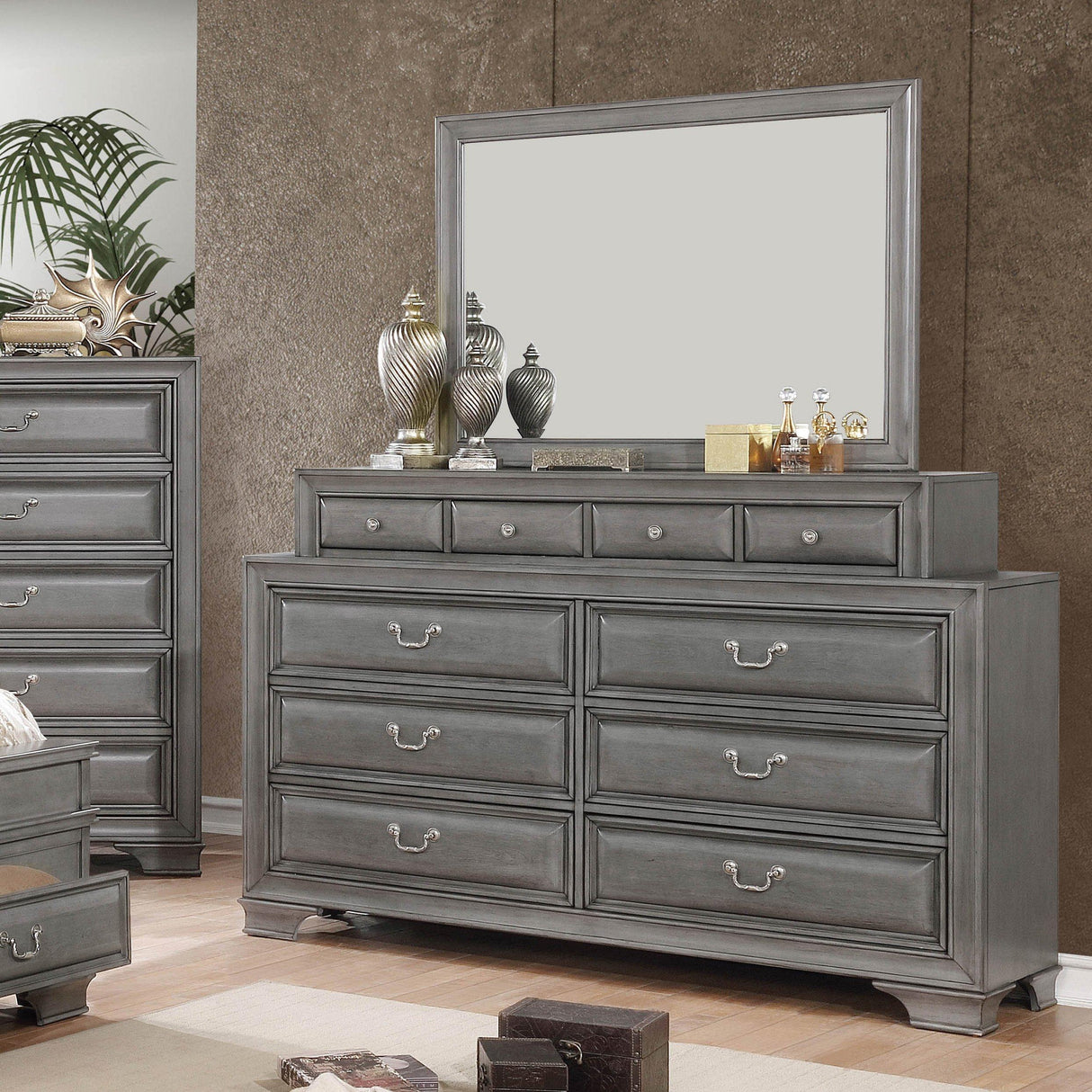 Furniture of America Brandt Dresser Mirror CM7302GY-M IMAGE 3