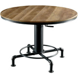  Furniture of America Round Fran Counter Height Dining Table with Pedestal Base CM3373RT-TABLE IMAGE 1