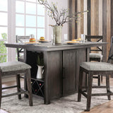 Furniture of America Faulkton Counter Height Dining Table with Pedestal Base CM3391PT-TABLE IMAGE 1