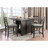  Furniture of America Faulkton Counter Height Dining Table with Pedestal Base CM3391PT-TABLE IMAGE 5
