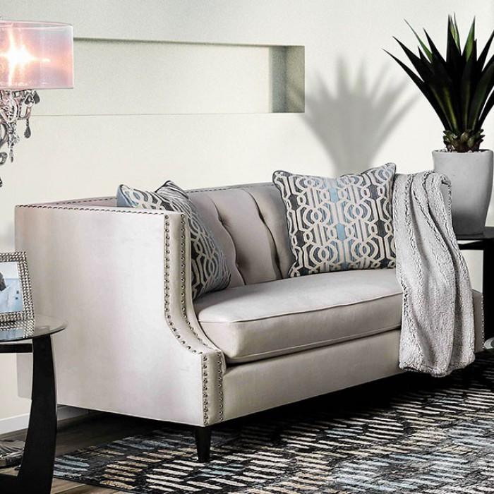  Furniture of America Tegan Stationary Fabric Loveseat SM2217-LV IMAGE 1