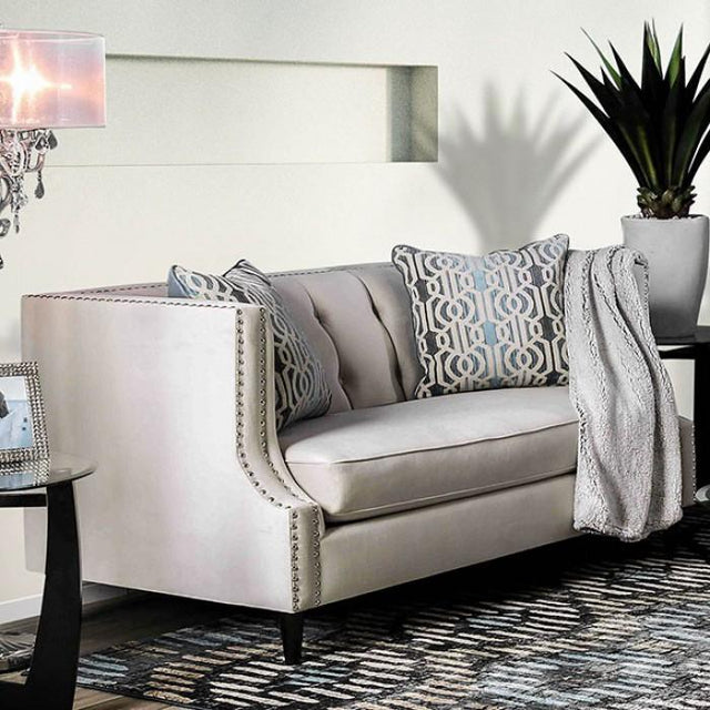  Furniture of America Tegan Stationary Fabric Loveseat SM2217-LV IMAGE 1