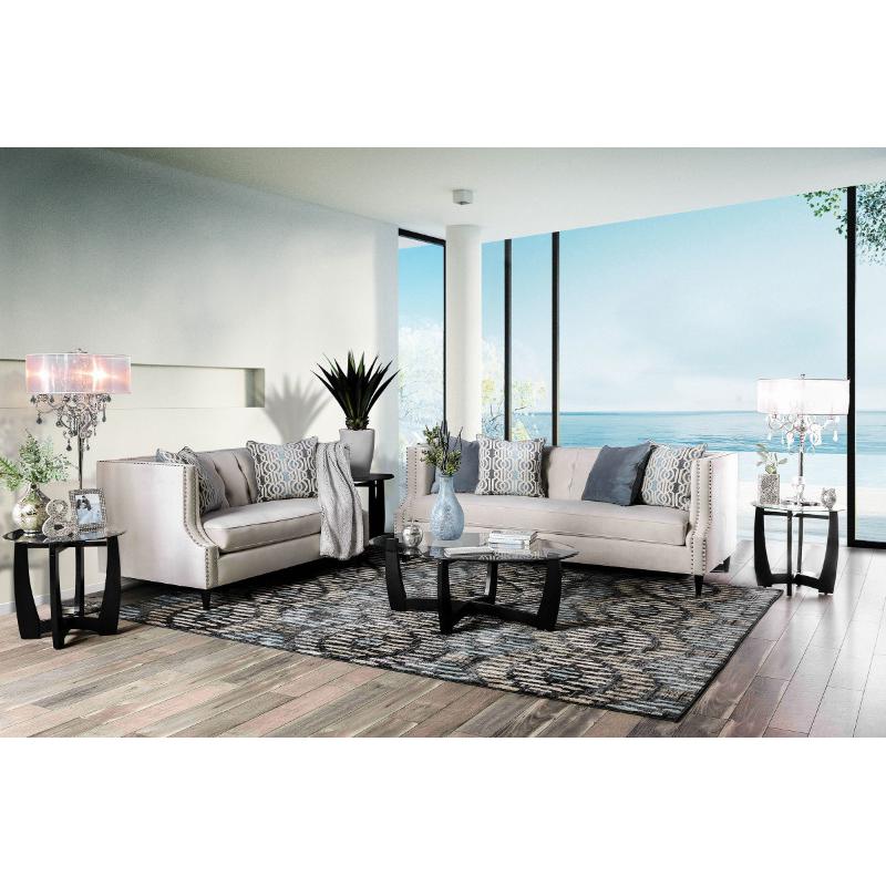  Furniture of America Tegan Stationary Fabric Loveseat SM2217-LV IMAGE 7