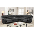  Furniture of America Monique Reclining Fabric 3 pc Sectional CM6519-SECT-CT-CH IMAGE 1