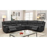  Furniture of America Monique Reclining Fabric 3 pc Sectional CM6519-SECT-CT-CH IMAGE 1