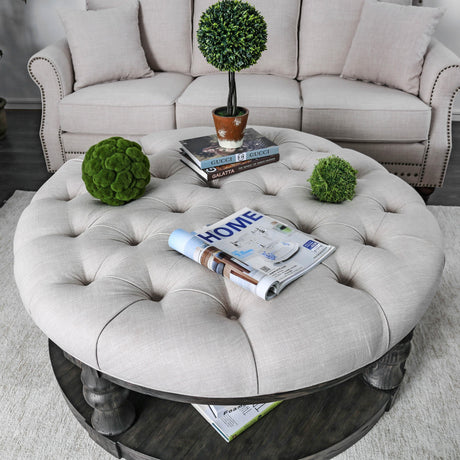  Furniture of America Mika Coffee Table CM4424GY-F-C IMAGE 2