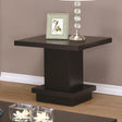  Coaster Furniture Reston 705167 Square Engineered Wood Side End Table - Cappuccino IMAGE 1