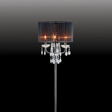  Furniture of America Jada Floorstanding Lamp L76733BK-F IMAGE 2