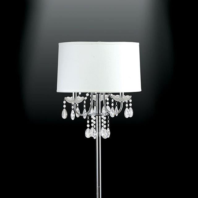  Furniture of America Jada Floorstanding Lamp L76733WH-F IMAGE 2