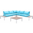  Furniture of America Winona CM-OS2580-PK Patio Sectional w/ Ottoman IMAGE 1