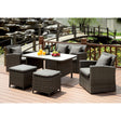  Furniture of America Outdoor Dining Sets 6-Piece CM-OT2552-SET IMAGE 1