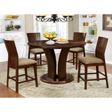  Furniture of America Round Montreal II Dining Table with Pedestal Base CM3711RPT-TABLE IMAGE 4