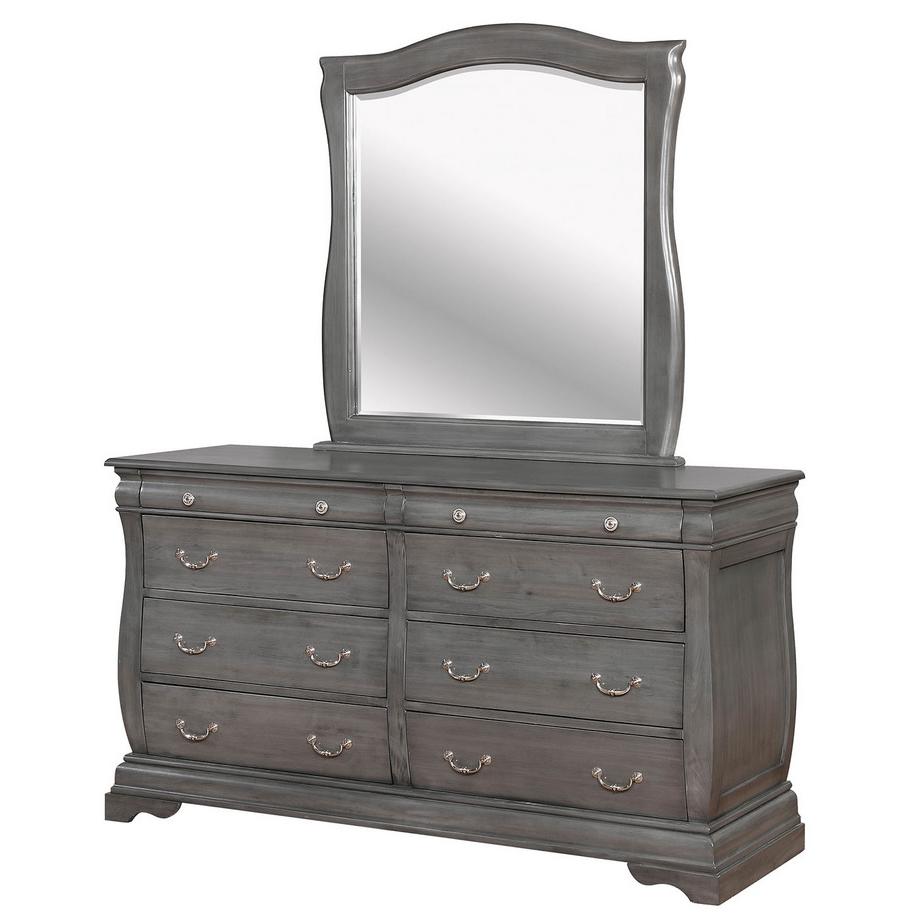  Furniture of America Brunswick Dresser Mirror CM7503GY-M IMAGE 2