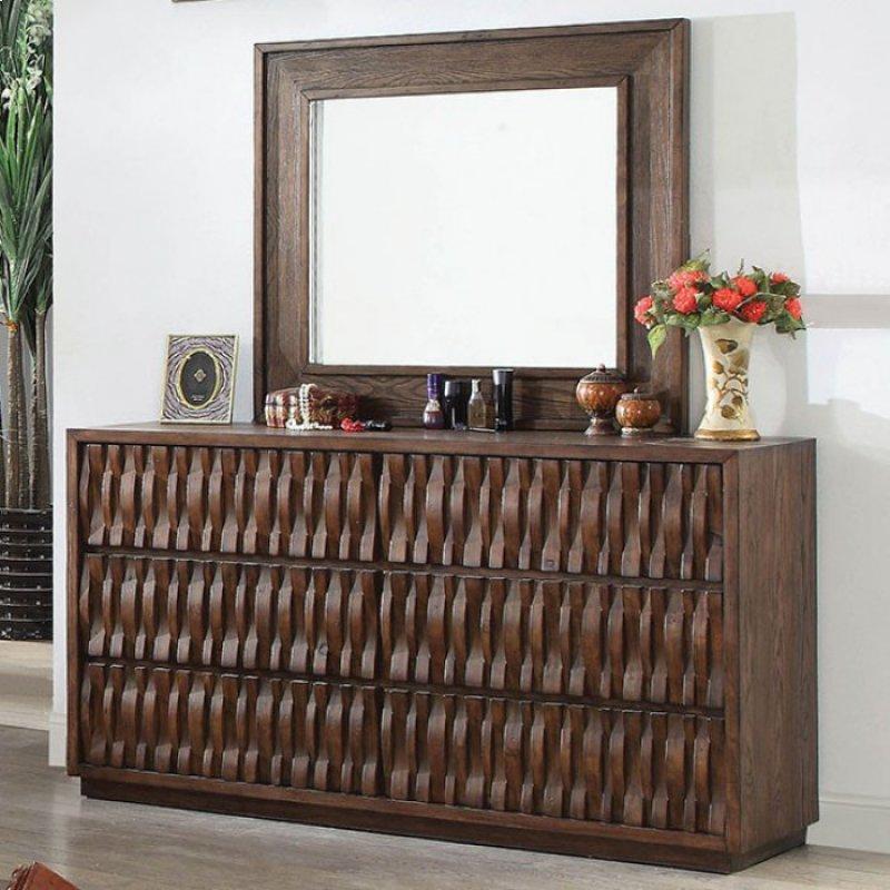  Furniture of America Eutropia Dresser Mirror CM7394M IMAGE 2