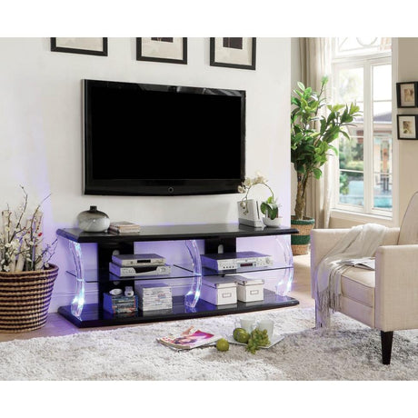  Furniture of America Ernst TV Stand with Cable Management CM5901BK-TV-60 IMAGE 3