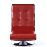  Furniture of America Trinidad Swivel Leather Accent Chair CM-AC6912R IMAGE 4