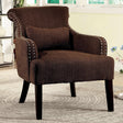  Furniture of America Agalva Stationary Fabric Accent Chair CM-AC6113BR IMAGE 1