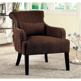  Furniture of America Agalva Stationary Fabric Accent Chair CM-AC6113BR IMAGE 4
