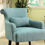  Furniture of America Agalva Stationary Fabric Accent Chair CM-AC6113BL IMAGE 2