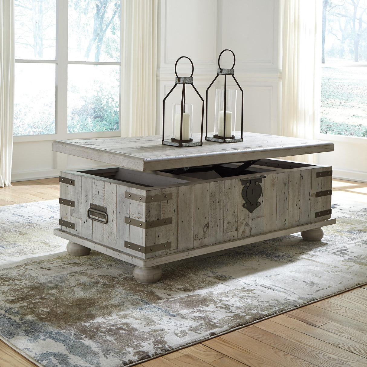  Signature Design by Ashley Carynhurst Lift Top Cocktail Table T757-9 IMAGE 4