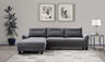 Caspian Upholstered Curved Arms Sectional Sofa