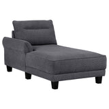 Caspian Upholstered Curved Arms Sectional Sofa