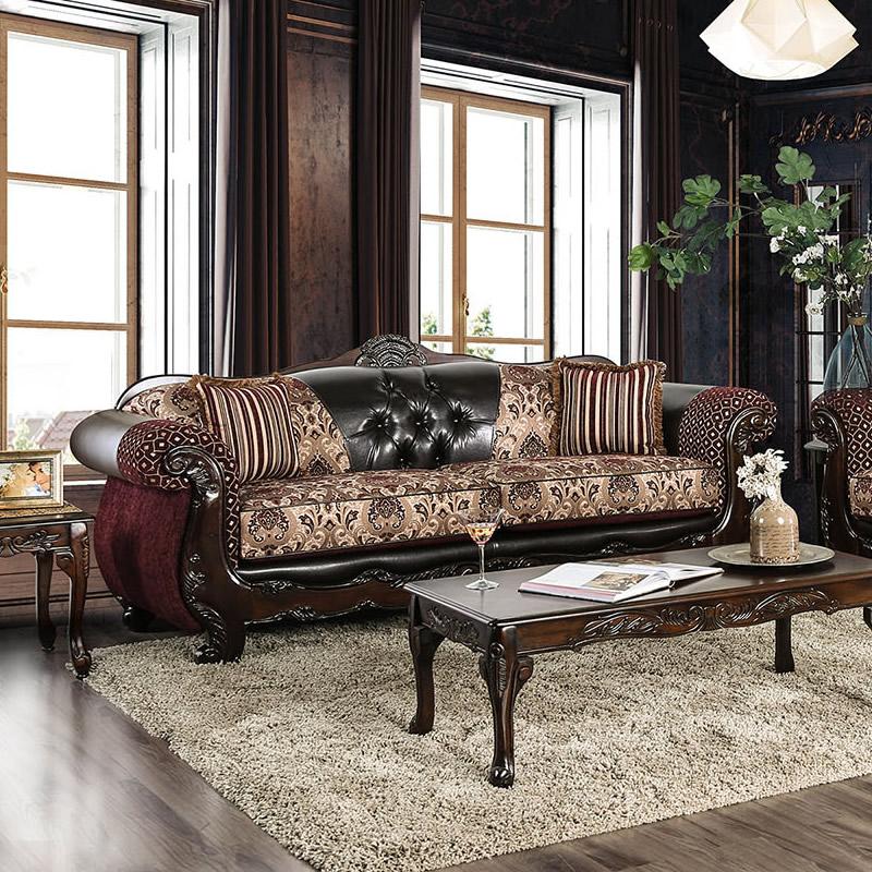  Furniture of America Quirino Stationary Fabric Sofa SM6415-SF IMAGE 2