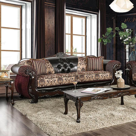  Furniture of America Quirino Stationary Fabric Sofa SM6415-SF IMAGE 2