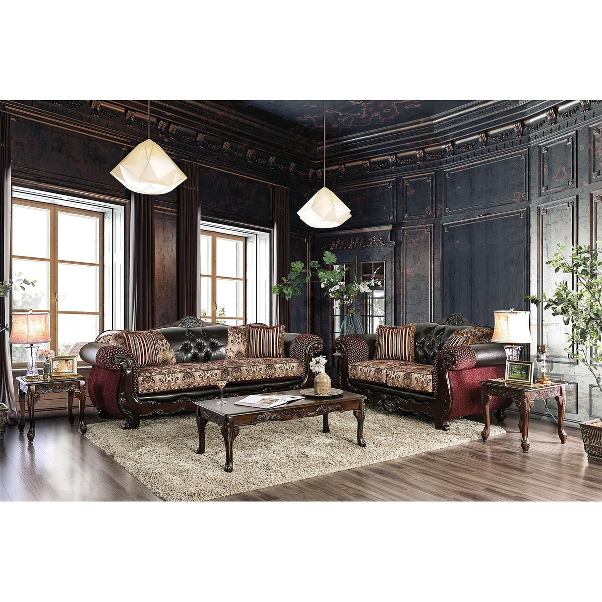  Furniture of America Quirino Stationary Fabric Loveseat SM6415-LV IMAGE 9