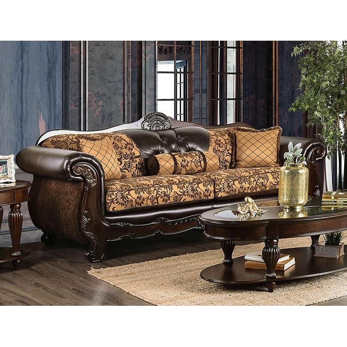  Furniture of America Quirino Stationary Fabric Sofa SM6417-SF IMAGE 2