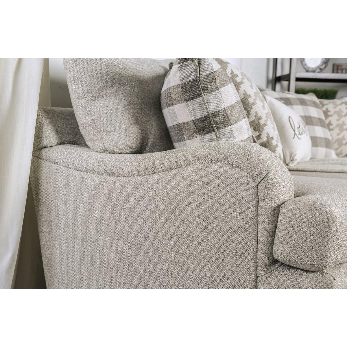  Furniture of America Christine Stationary Fabric Loveseat SM8280-LV IMAGE 4