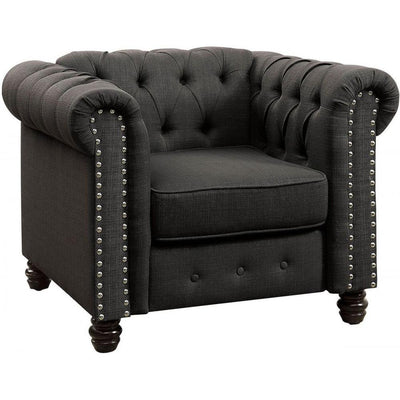  Furniture of America Winifred Stationary Fabric Chair CM6342GY-CH-PK IMAGE 1