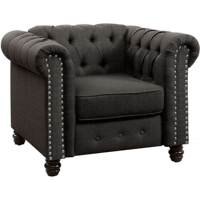  Furniture of America Winifred Stationary Fabric Chair CM6342GY-CH-PK IMAGE 1