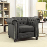  Furniture of America Winifred Stationary Fabric Chair CM6342GY-CH-PK IMAGE 2